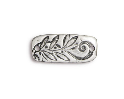 TierraCast Antique Pewter (plated) Jardin Bar Connector Link 23x10mm