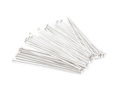 Silver (plated) Headpin 1.5", 21 gauge