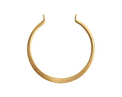 Nunn Design Antique Gold (plated) Open Flat Grande Circle Wire Frame 45x47mm