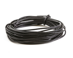 Natural Black Round Leather Cord 1.5mm, 16 feet