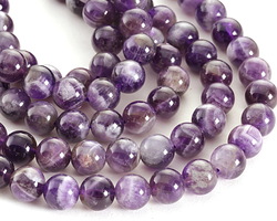 Dogtooth Amethyst (Dark) Round 8mm