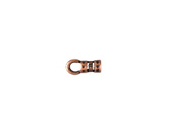 Antique Copper (plated) Crimp Cord End 2mm