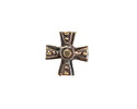 Mykonos Antique Brass (plated) Tiny Cross Charm 10mm