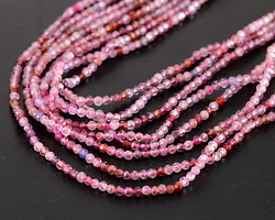 Natural Pink Spinel Faceted Round 2mm