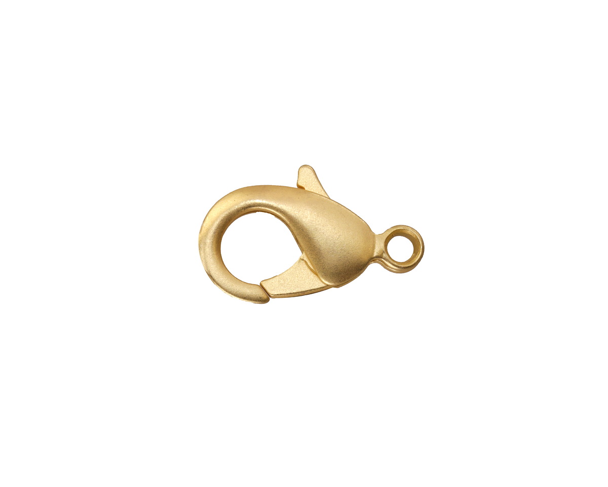 Matte Gold (plated) Lobster Clasp 19x11mm