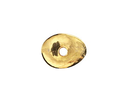 Mykonos Metalized Ceramic Gold Oval Washer 15-18mm
