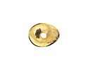 Mykonos Metalized Ceramic Gold Oval Washer 15-18mm