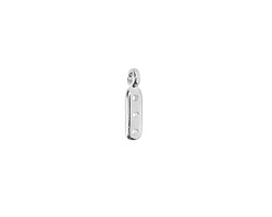 Cymbal Zakros Antique Silver (plated) End for 8/0 Round Seed Beads 3x12mm