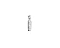 Cymbal Zakros Antique Silver (plated) End for 8/0 Round Seed Beads 3x12mm