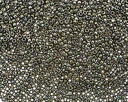 TOHO Metallic Moss Round 15/0 Seed Bead