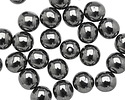 Czech Glass Hematite Round 8mm