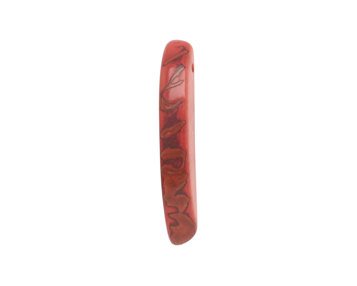 Tagua Nut Rhubarb Splinter (top-drilled) 6-8x38-48mm