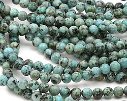 African Turquoise (AAA) Round 6mm Beads