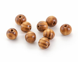 Natural Grain Wood Round 9-10mm