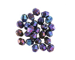 Czech Glass Iris Blue Bicone 5mm