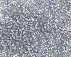 Miyuki Delica Matte Transparent Gray AB (DB0863) 11/0 Seed Bead