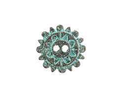 Mykonos Copper (plated) Patina Sunshine Button 20mm