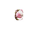 Grace Lampwork Blushing Magnolia Rondelle 9x13mm