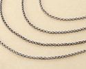 Antique Silver (plated) Tiny Double Rollo Chain, 5' Package