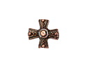 Mykonos Antique Copper (plated) Rosary Celtic Cross 15mm