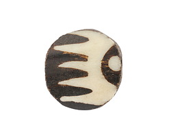 African Batiked Bone Radiant Tile 19-22x20-23mm