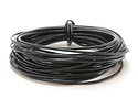 Black Round Greek Leather Cord 1.5mm, 16 feet