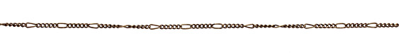Antique Brass (plated) Curb & Oval Chain