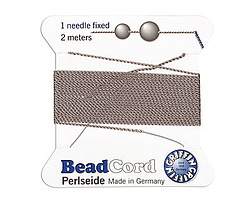 Grey Griffin Nylon Beading Cord Size 6 (0.7mm), 2 meters