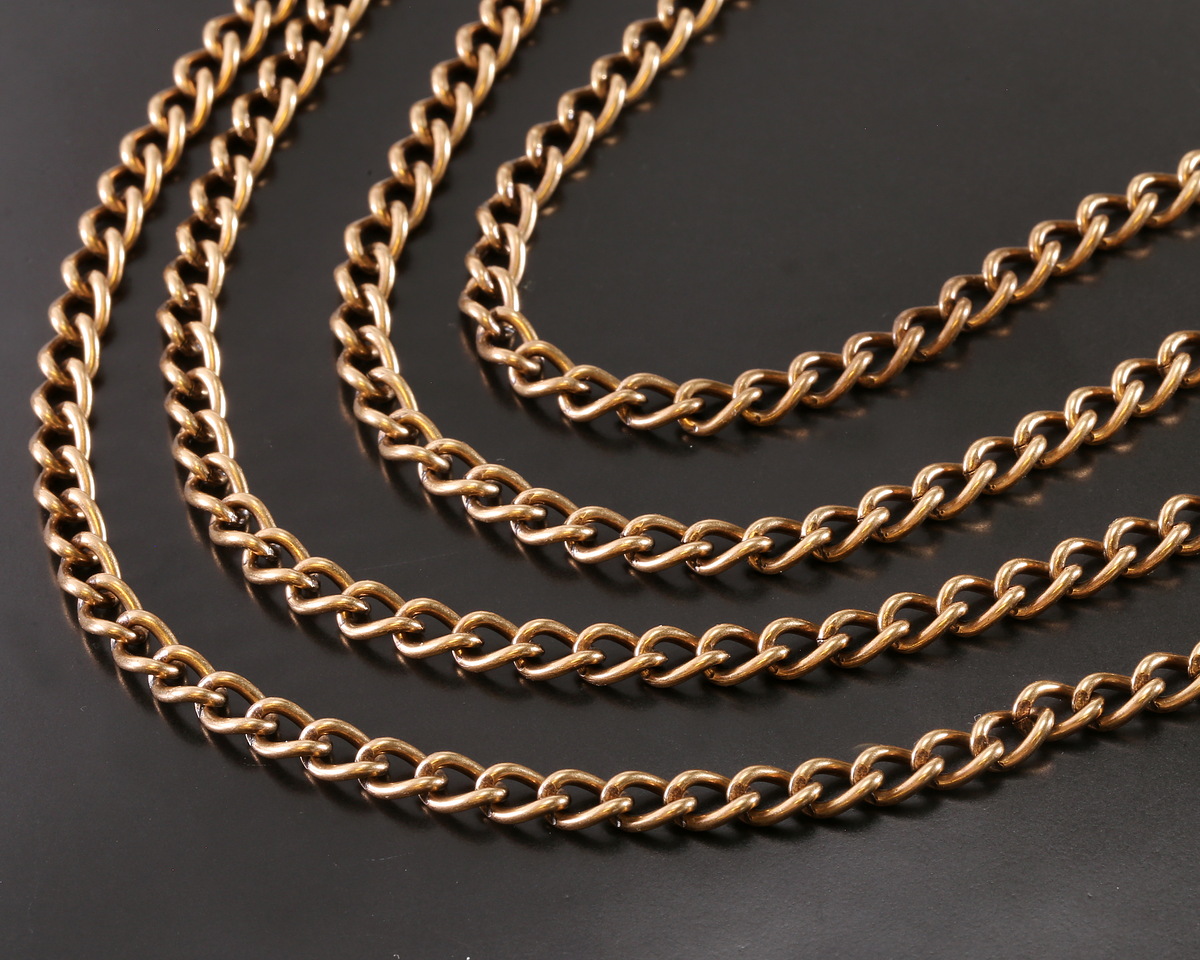 Antique Brass Medium Curb Chain