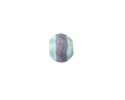 Gaea Ceramic Aqua & Lavender Stripe Organic Rond 10mm