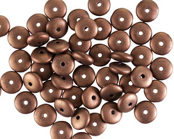 Czech Glass Opaque Bronze Brown Spacer 2x6mm