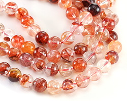 Red Hematoid Quartz (AA) Round 8mm