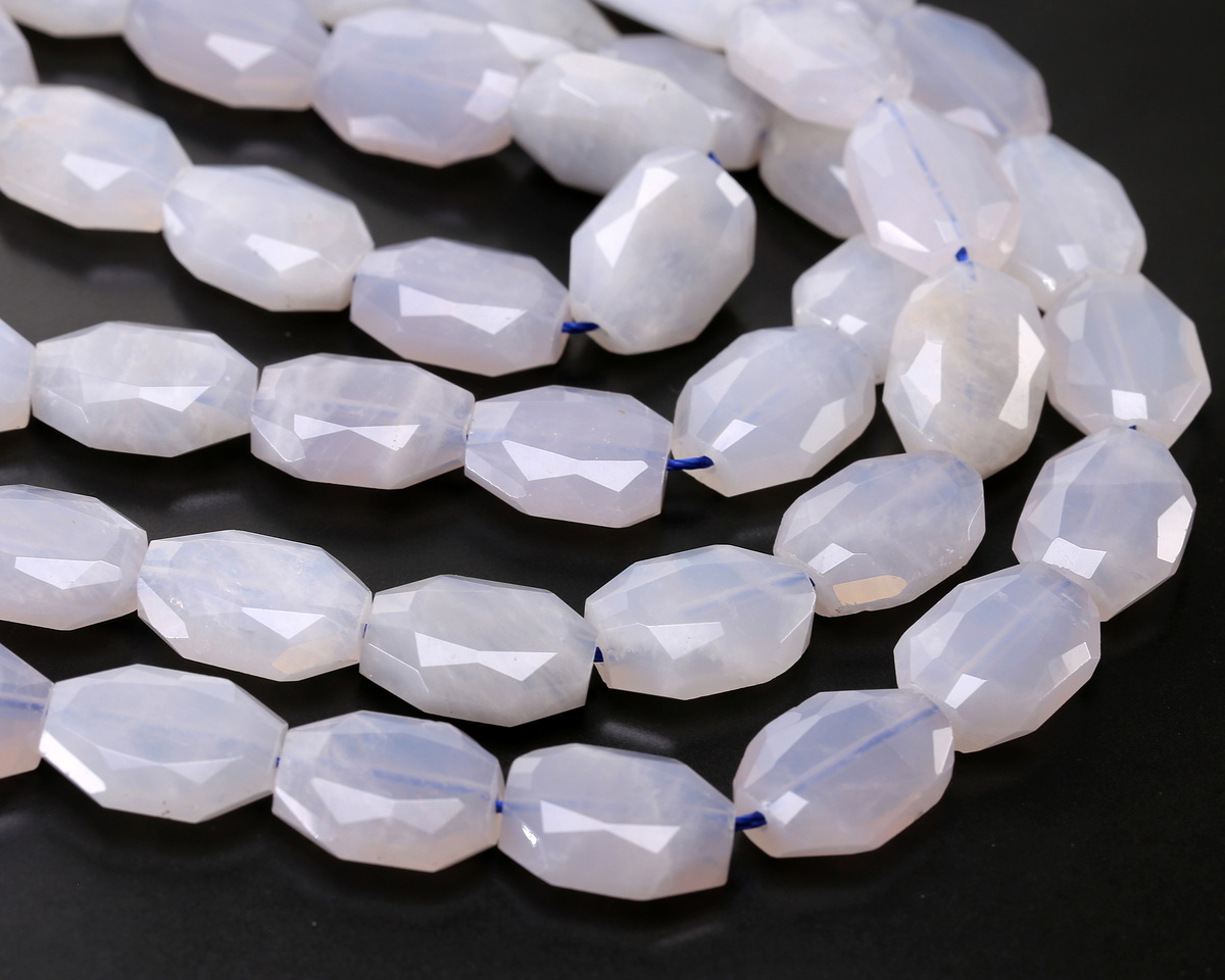 Blue Rose Quartz Faceted Slab 12x16mm