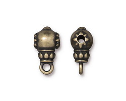 TierraCast Antique Brass (plated) Lotus Guru Style Bail 9x16mm