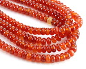 Carnelian Rondelle 8mm