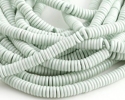 Sweet Mint Agate Heishi 6.5mm