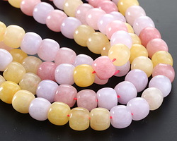 Pastel Agate Mix Barrel 9x10mm
