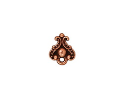 TierraCast Antique Copper (plated) Duchess Ear Post 9x11mm