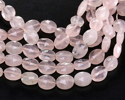 Madagascar Rose Quartz (A) Microfaceted Oval 10x8mm