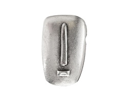 Mykonos Antique Silver (plated) Easter Island Head Focal 12x26mm