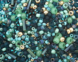 TOHO Tatsu Teal Seed Bead Mix