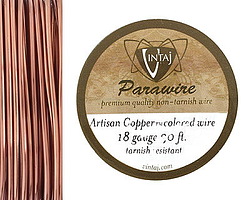 Vintaj Artisan Copper Parawire 18 gauge, 30 feet