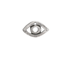 Mykonos Antique Silver (plated) Evil Eye Charm 16x11mm