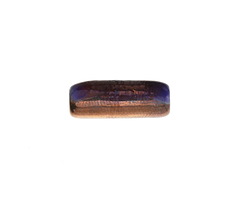 Mykonos Ceramic Raku Metallic Midnight Tube 17x6mm