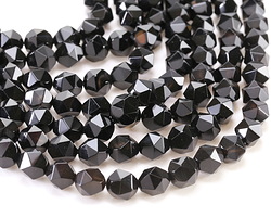Black Onyx Star Cut Round 10mm