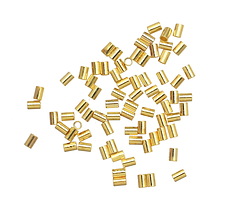 Beadalon Gold (plated) Crimp Tubes for .8mm Stretch Cord