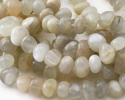 Moonstone (rainbow) Pebble 7-9x10-13mm Beads
