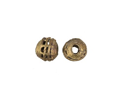 African Brass Basket Round 10-12mm