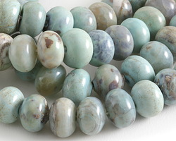 Arctic Terra Agate Rondelle 10x14mm