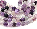 Rainbow Fluorite Faceted Round 8mm